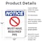 Signmission 14 in Height, 10 in Width, Plastic, Rectangle OS-2PACK-NS-P-1014-V-14282 - alternate 3